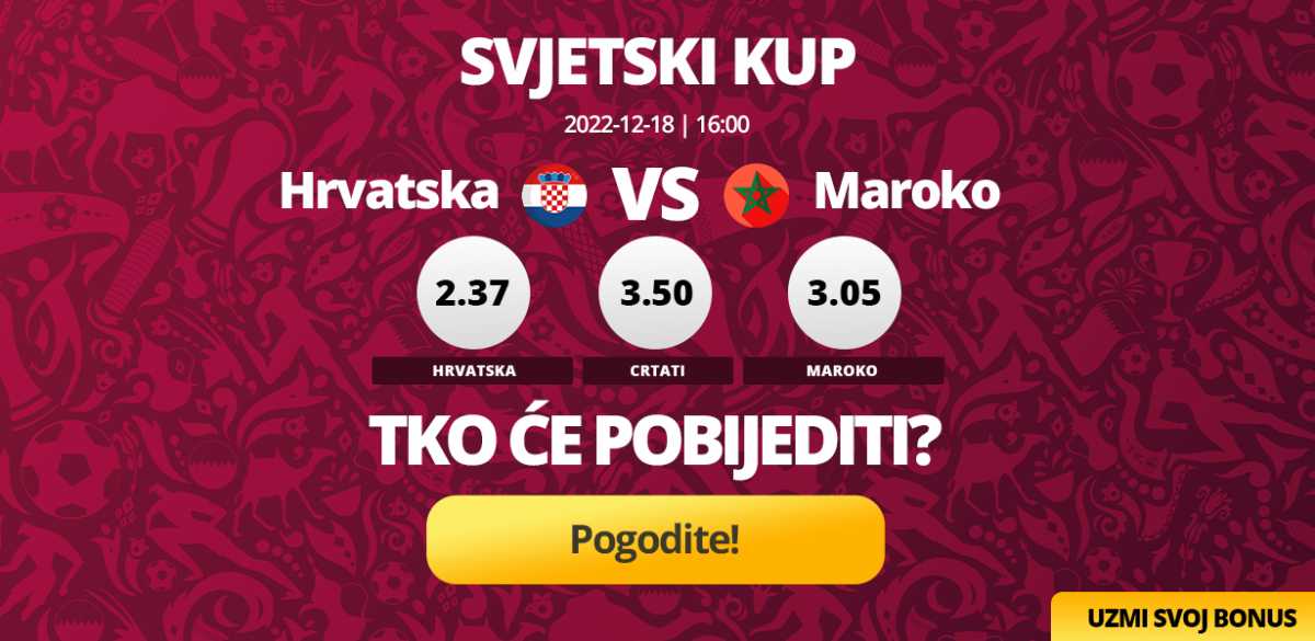 Hrvatska će se suočiti s Marokom u utakmici za treće mjesto Svjetskog